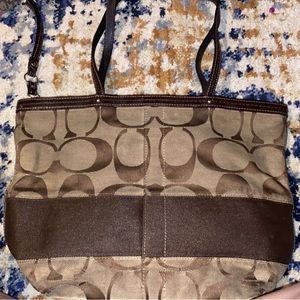 Pretty clean inside one pocket shoulder bag